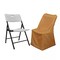 10 pcs Gold LIFETIME Folding CHAIR COVERS Slipcovers Polyester Supplies Event
